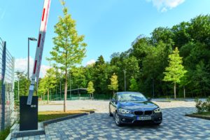 Parkplatzschranke mit Hängegitter Nürnberg Lauf Eckental Forchheim Heroldsberg Erlangen